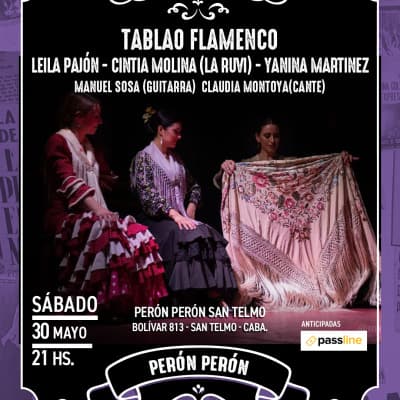 TABLAO FLAMENCO en Perón Perón San Telmo