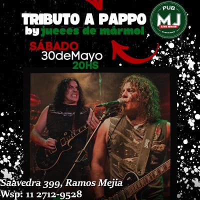 JUECES DE MARMOL - TRIBUTO A PAPPO - EN MR JONES PUB