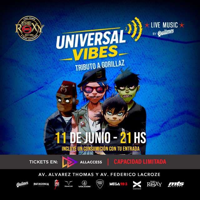 ESPECIAL GORILLAZ BY UNIVERSAL VIBES