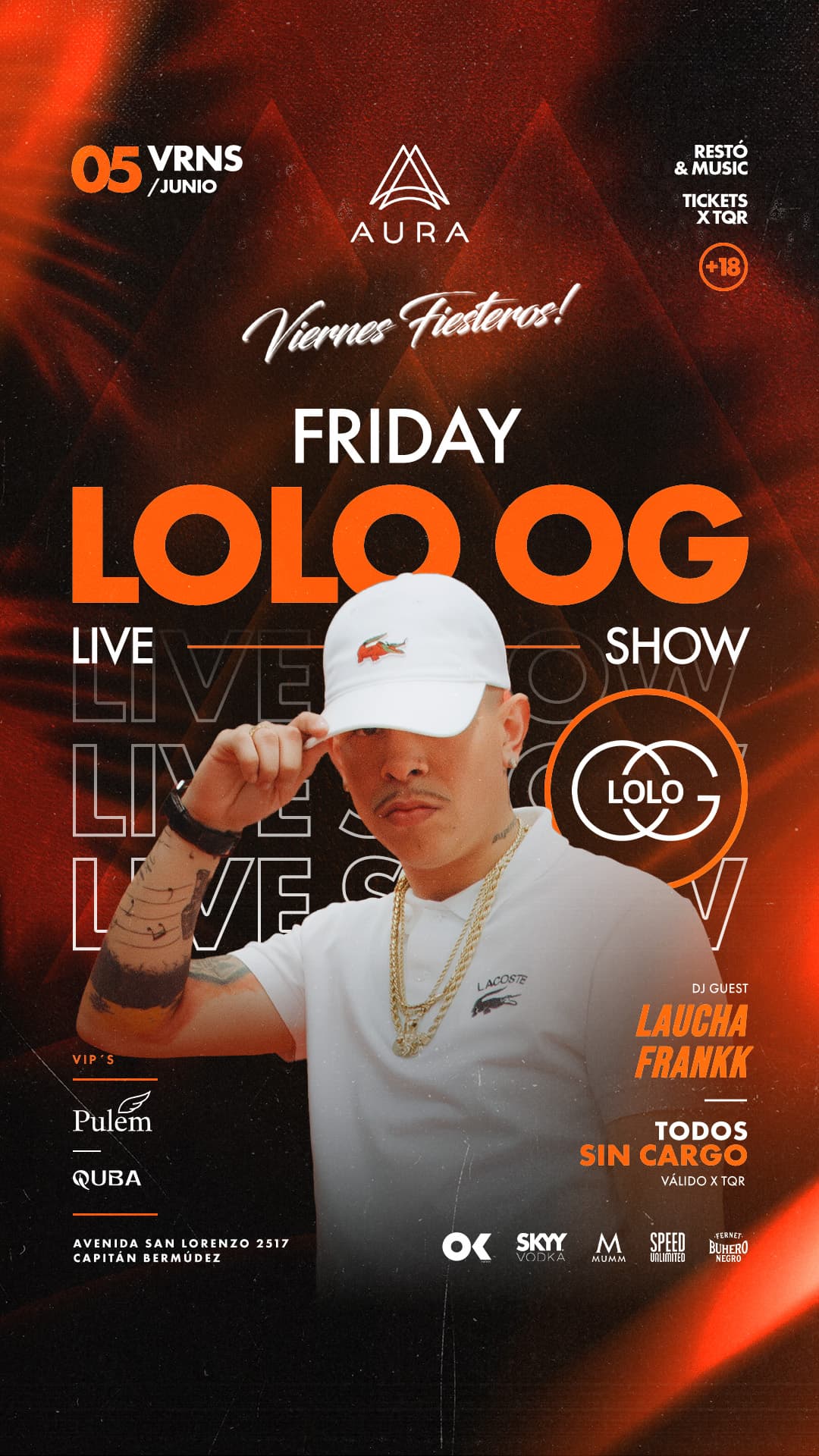 AURA VIERNES +18 ✨ LOLO OG EN VIVO 🔥