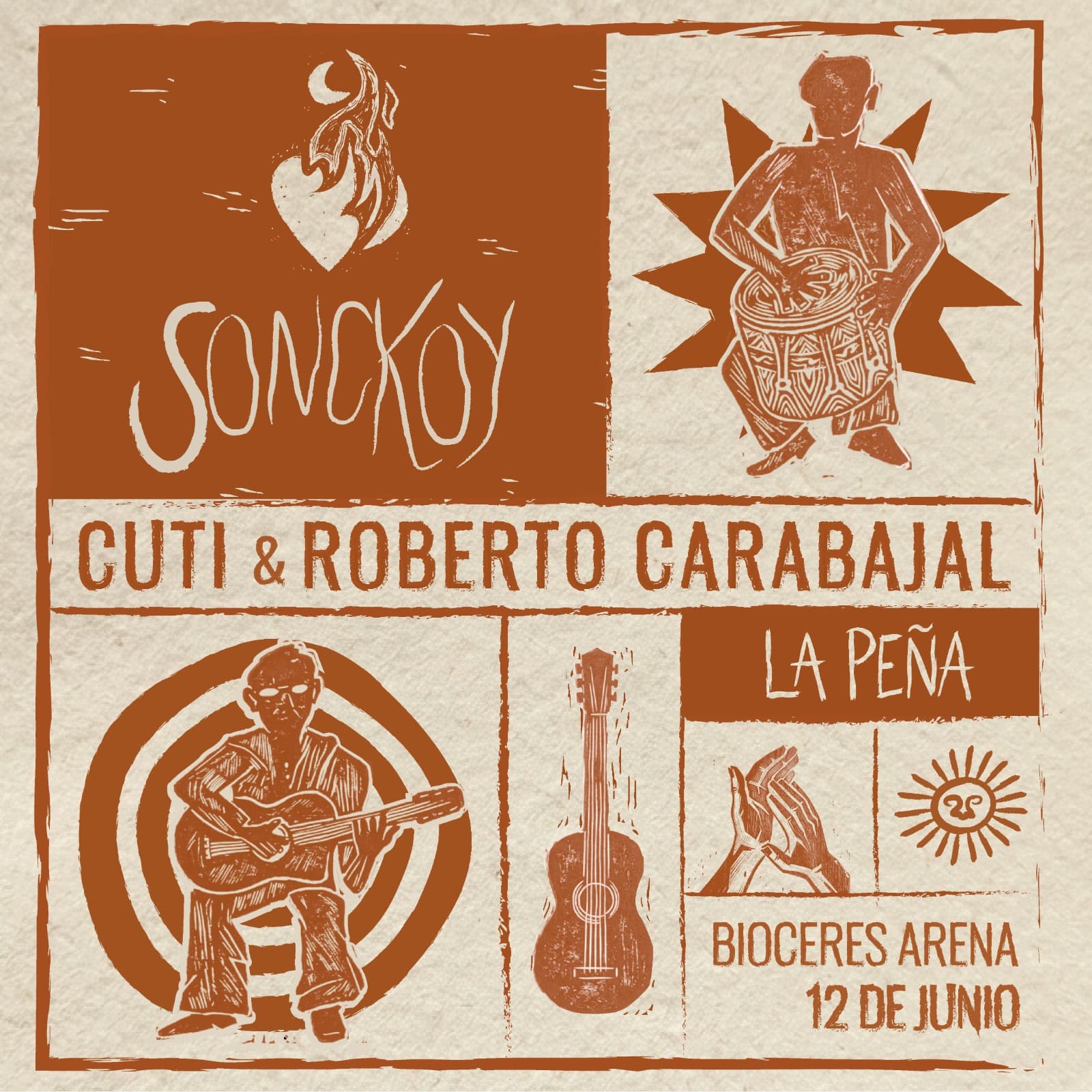 SONCKOY CARABAJAL - LA PEÑA CON CUTI Y ROBERTO CARABAJAL