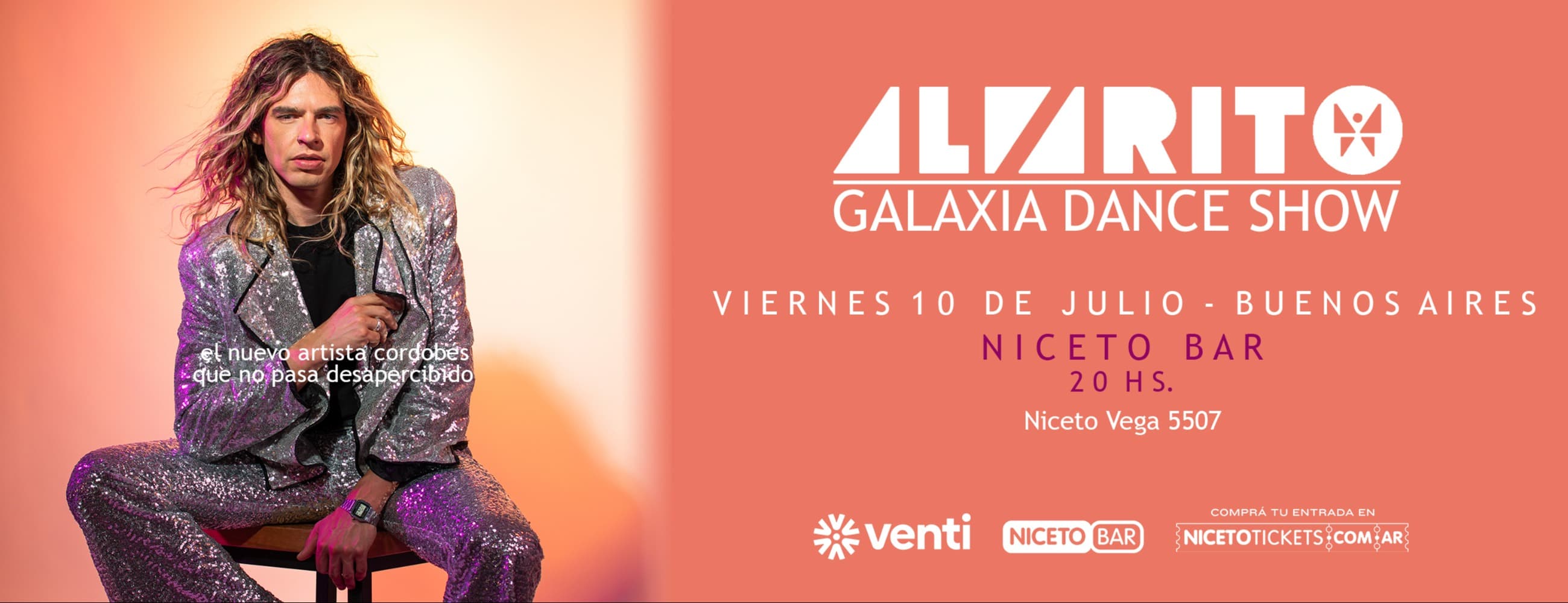 Alvarito Galaxia Dance Show en Niceto Bar