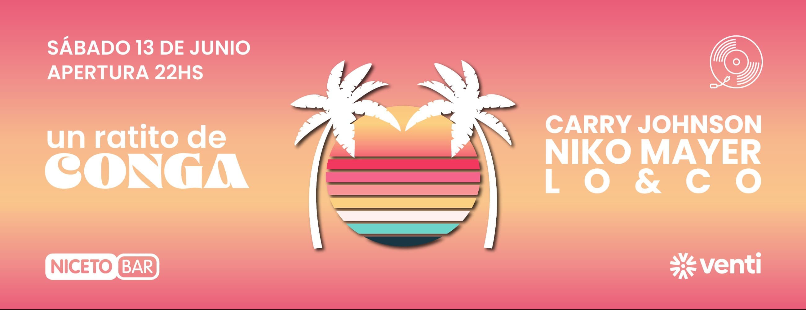 Un ratito de conga en Niceto Bar