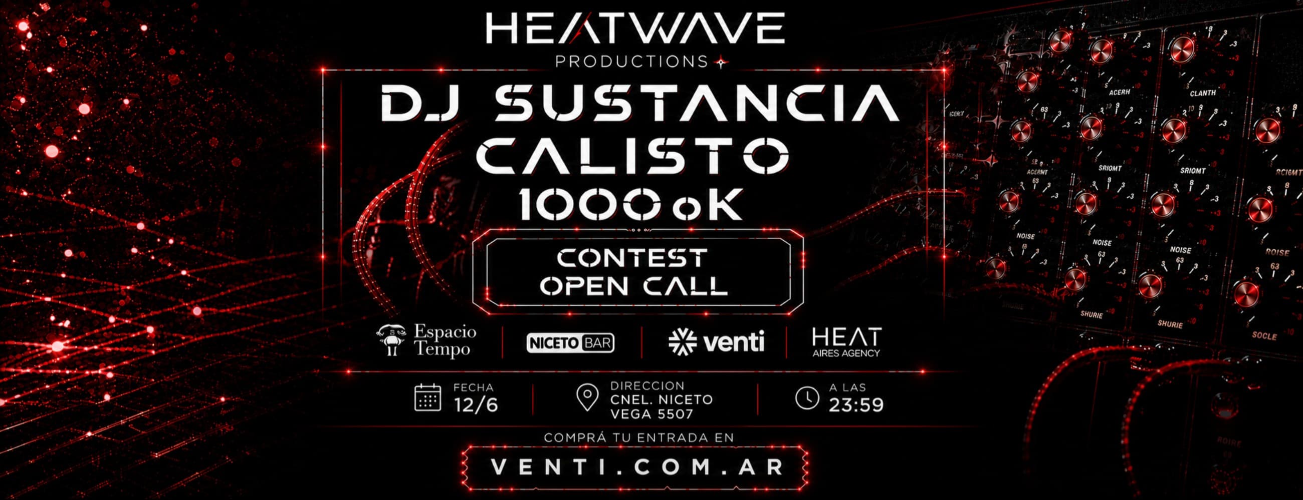 Heat wave productions presenta: Heat Wave Vol. 2 en Niceto Bar