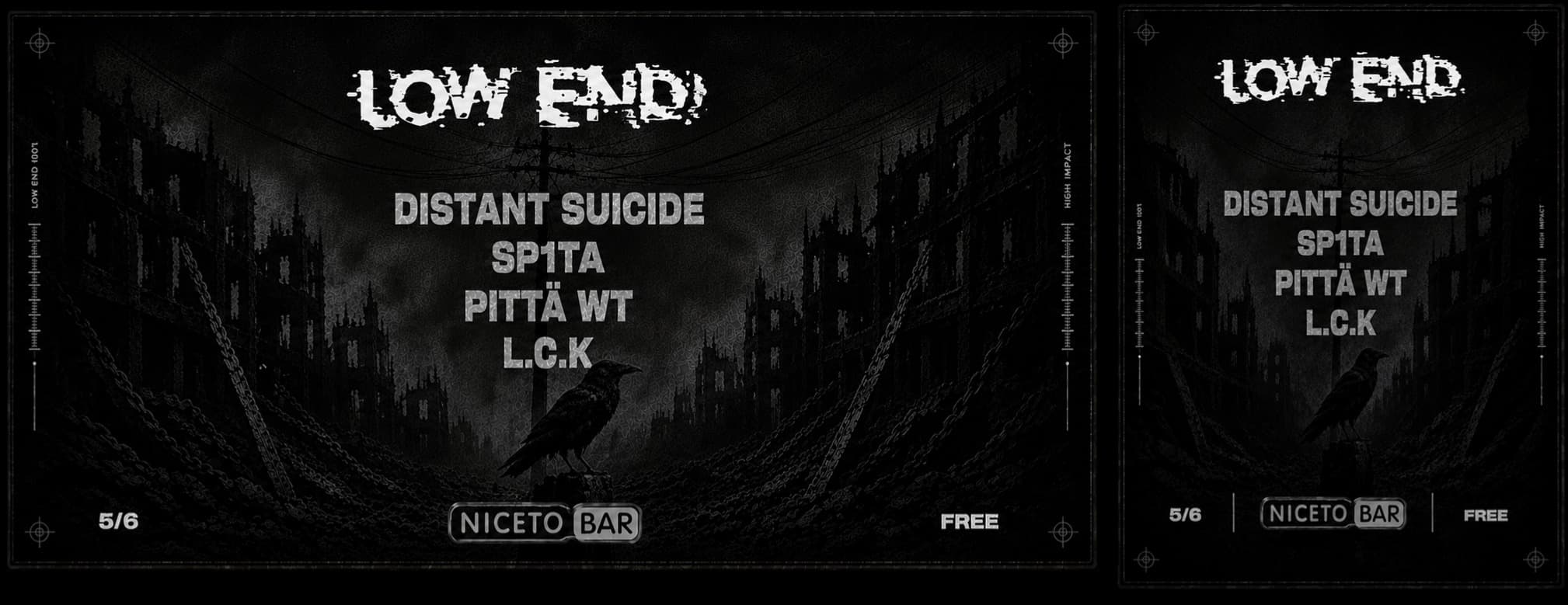 LOW END Showcase en Niceto Bar