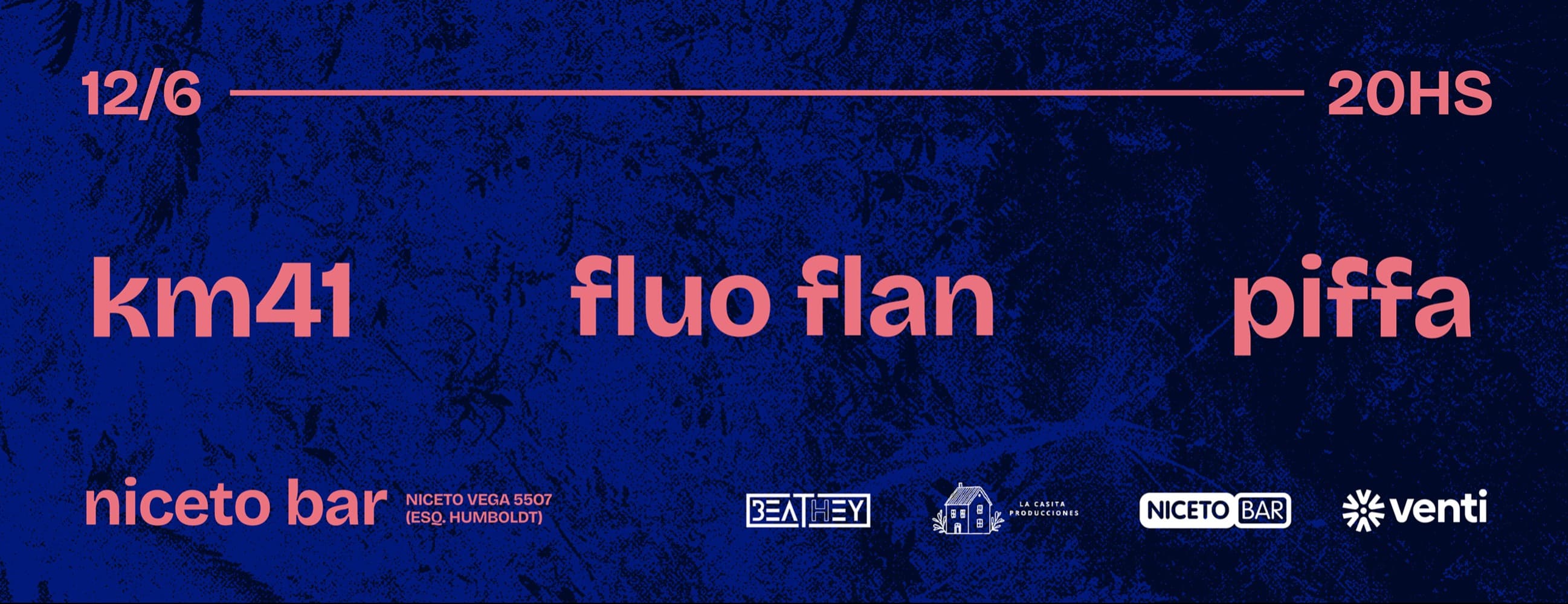 FLUO FLAN + PIFFA + KM41 en Niceto Bar