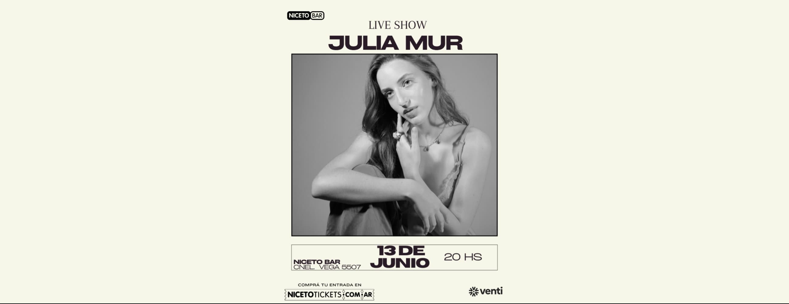 Julia Mur en Niceto Bar